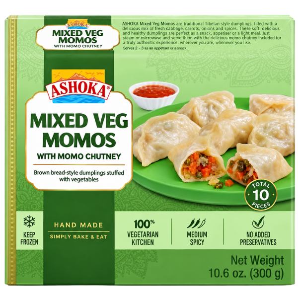 Ashoka Momo Vegetables 10 Pcs – 300 g
