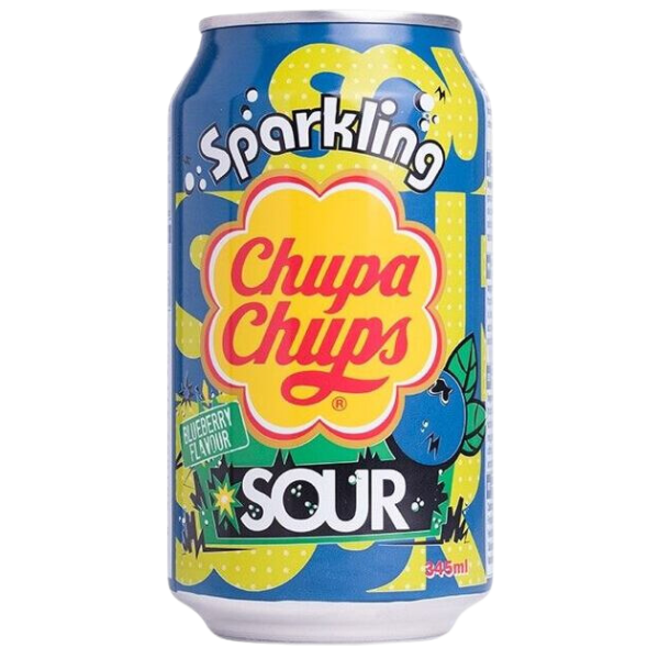 Chupa Chups Drink Sour Blueberry Flavour - 345 ml