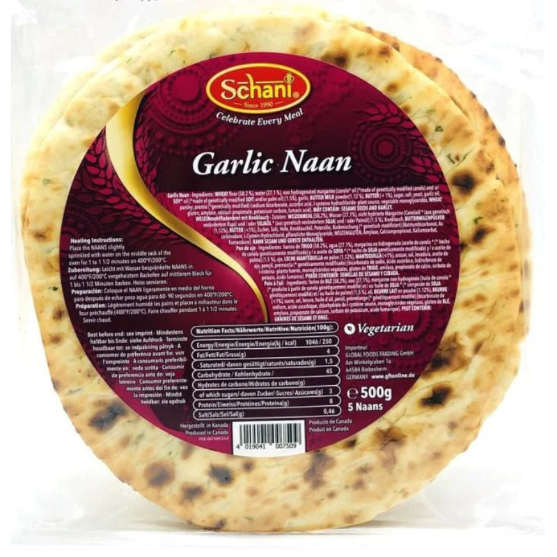 Schani Garlic Naan – 500 g