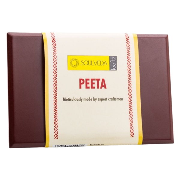 Wooden Pooja Peeta 12cm X 8cm - 50 g