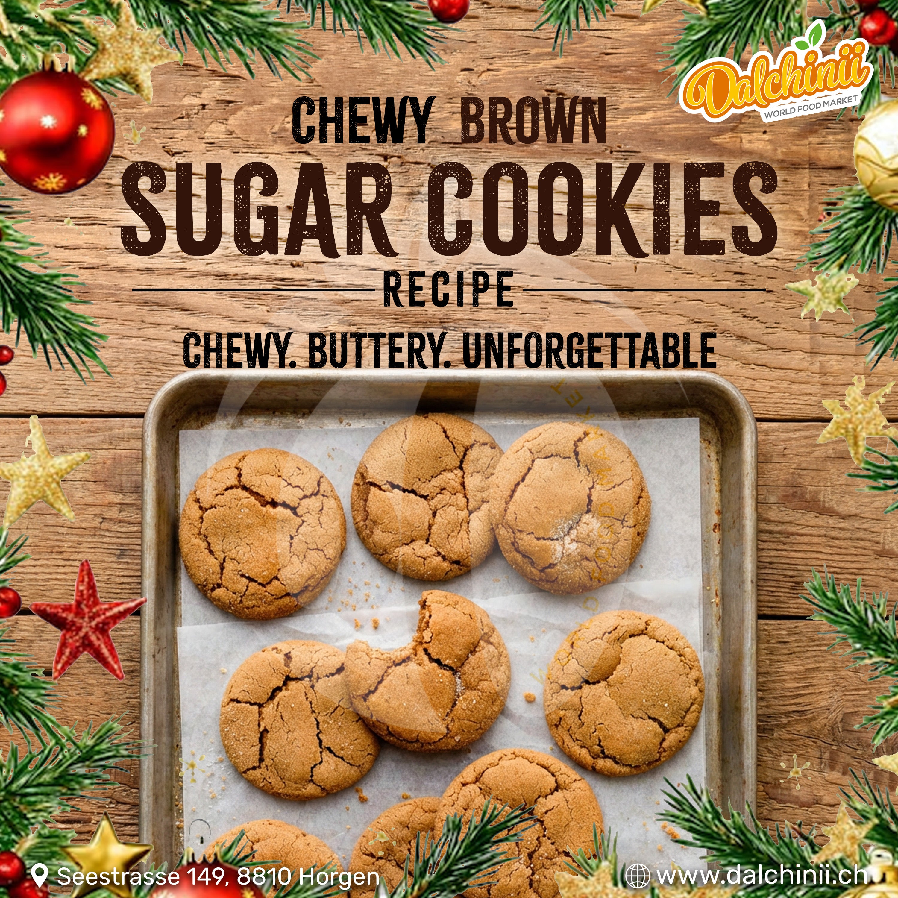 Chewy Brown Sugar Cookies Recipe