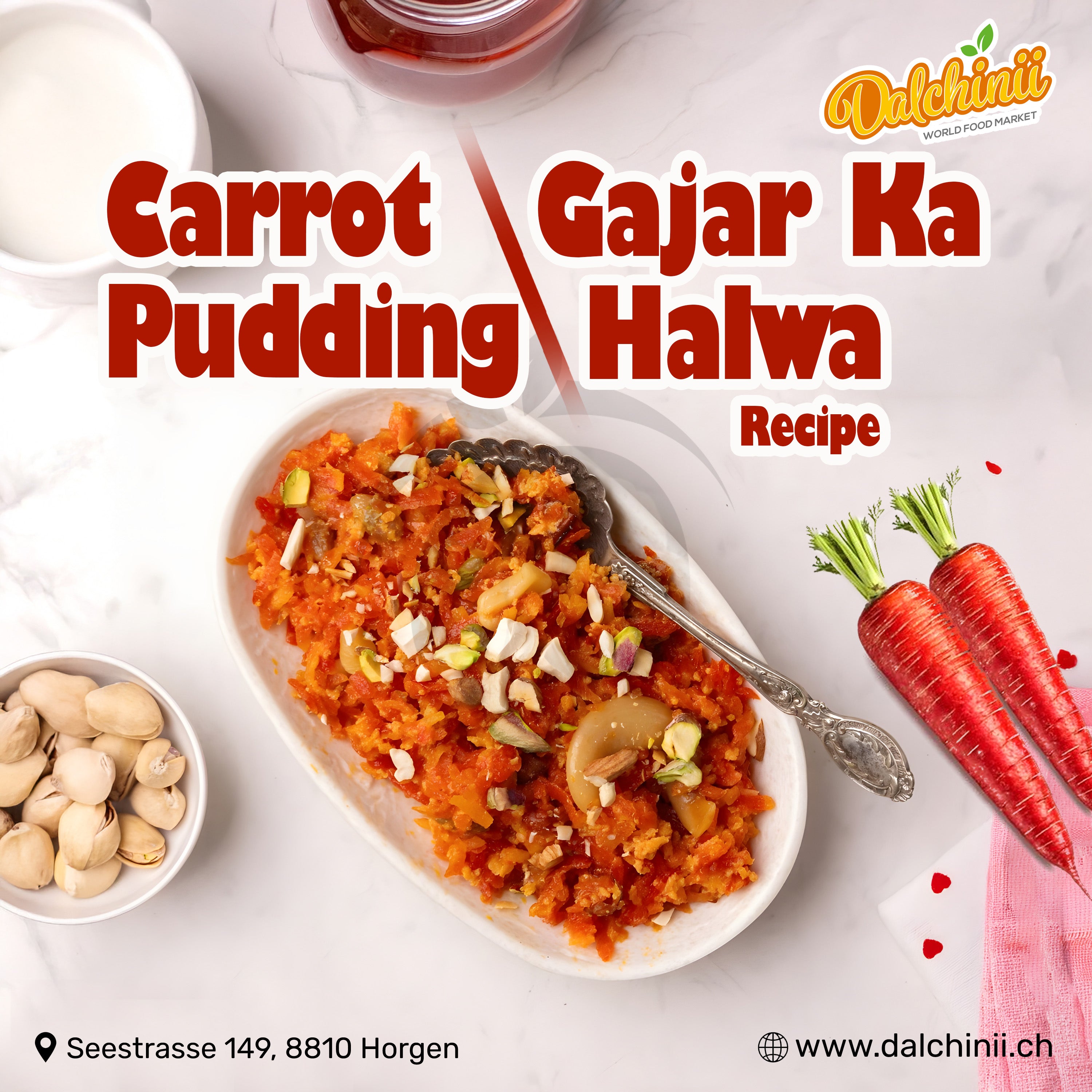 Carrot Pudding / Gajar Ka Halwa Recipe