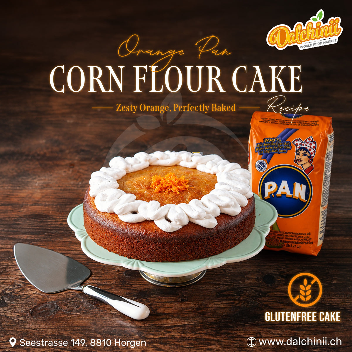 🌽 Orange P.A.N. Corn Flour Breakfast Cakes
