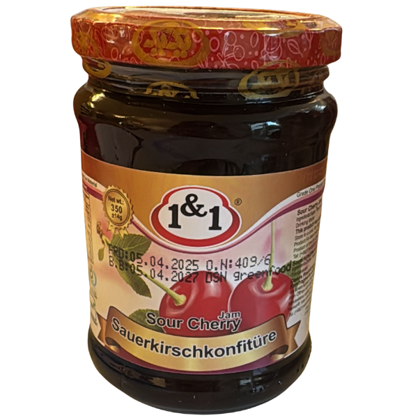 1&1 Sour Cherry Jam (Marmalade Kirshe) – 350 g