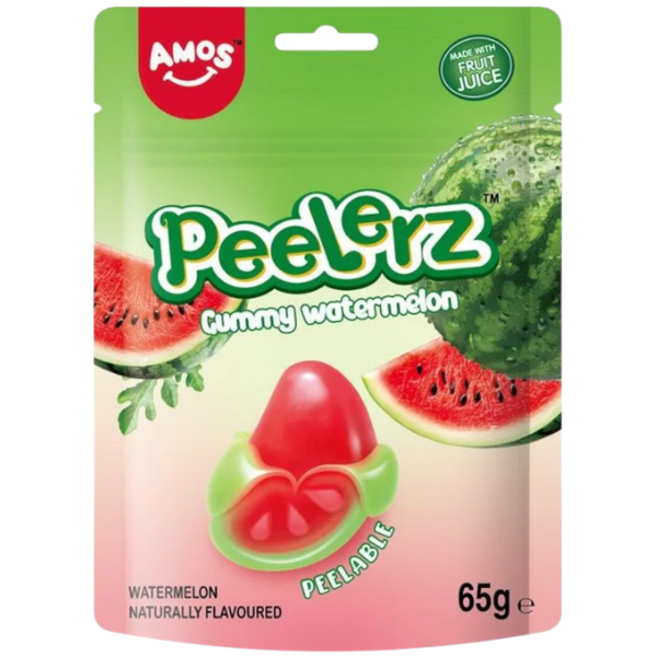 Amos Peelerz Gummy Watermelon – 65 g