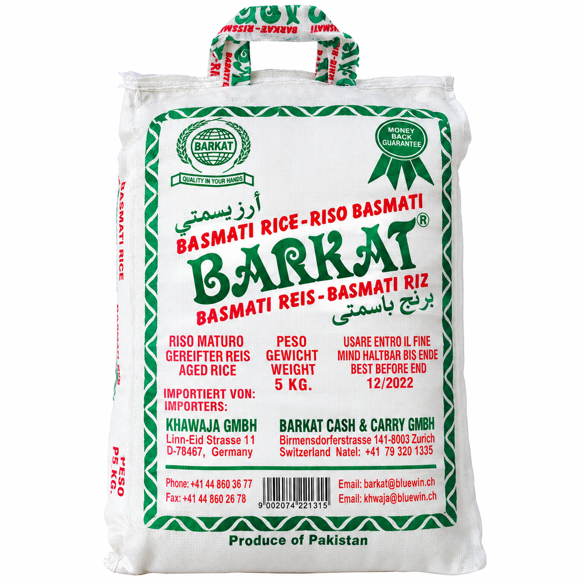 Barkat Basmati Rice – 5 kg