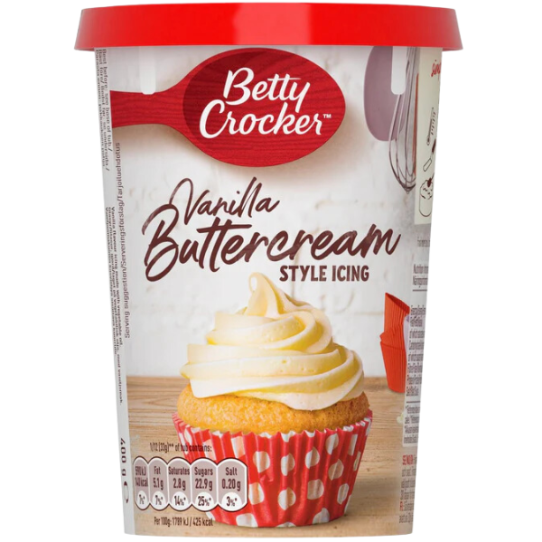 Betty Crocker Vanilla Buttercream Icing - 400 g