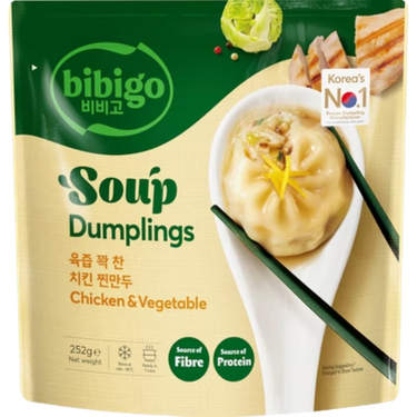 Bibigo Soup Dumplings Chicken & Vegetables – 252 g