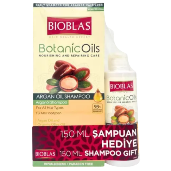 Bioblas Argan Oil Shampoo – 360 ml+ 150ml