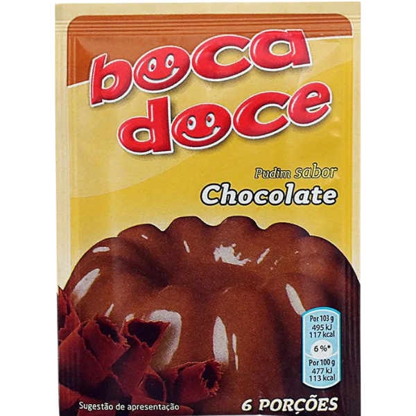Boca Doce Chocolate Pudding Mix – 22 g
