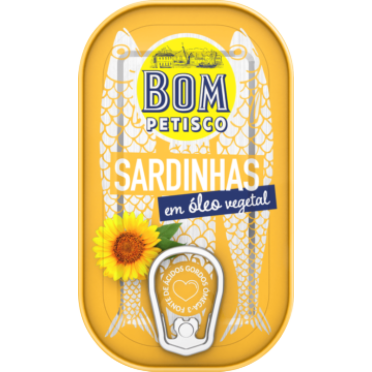 Bom Petisco Sardines in Vegetable Oil – 120 g