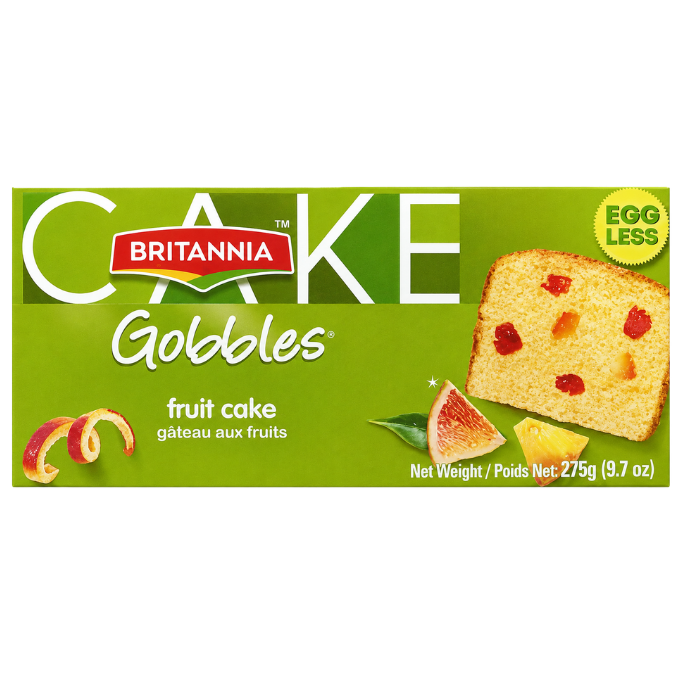 Britannia Gobbles Eggless Fruit Cake – 275 g
