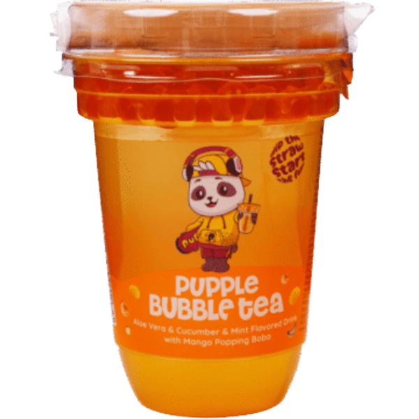 Bubble Tea With Mango Bubbles - 400 ml