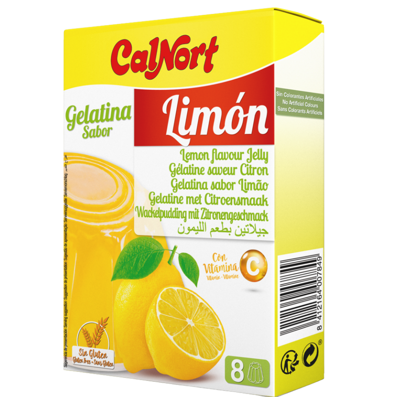 Calnort Lemon Flavour Jelly – 170 g