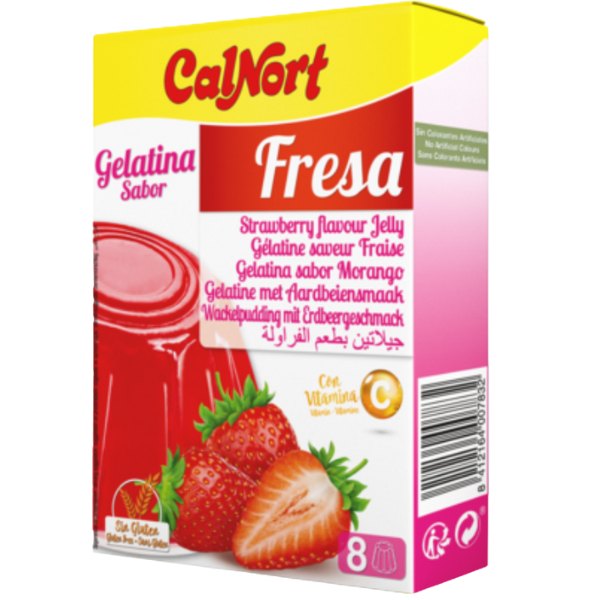Calnort Strawberry Flavour Jelly – 170 g