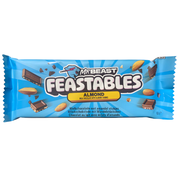 Candy Mr Beast Feastables Almond Chocolate Bar – 60 g