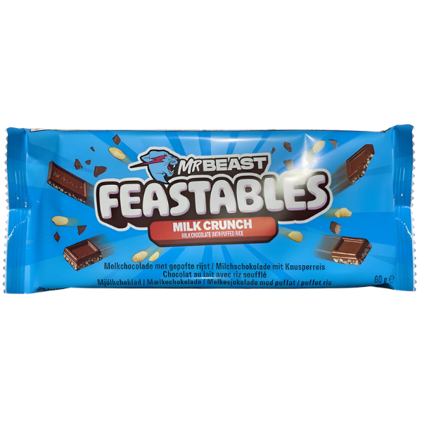 Candy Mr Beast Feastables Milk Crunch – 60 g