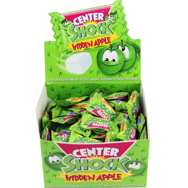 Center Shock Gum with Green Apple 1 Pc - 4 g