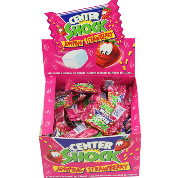 Center Shock Gum with Strawberry 1 Pc - 4 g