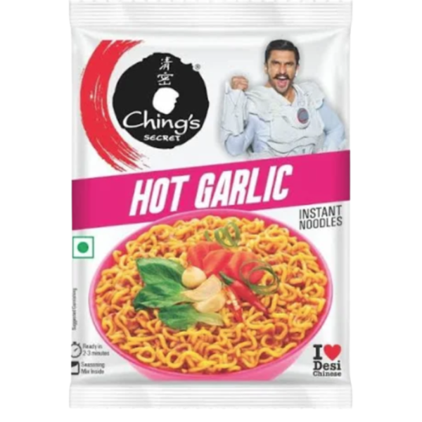 Chings Garlic Hot Noodles - 60 g