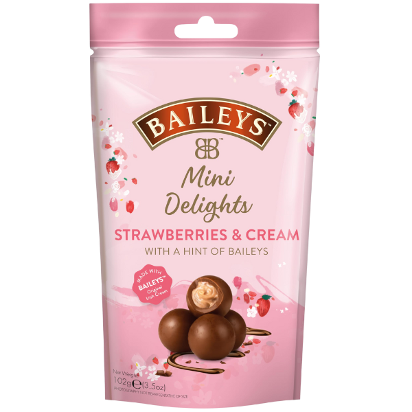 Chocolate Mini Delights Strawberries & Cream – 102 g