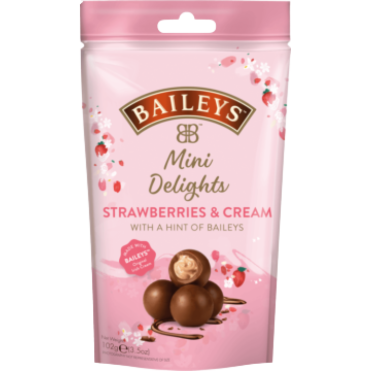 Chocolate Mini Delights Strawberries & Cream – 102 g