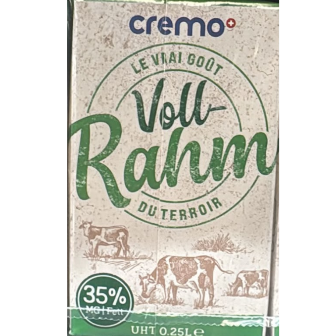 Cremo UHT Full Cream 35% – UHT Vollrahm