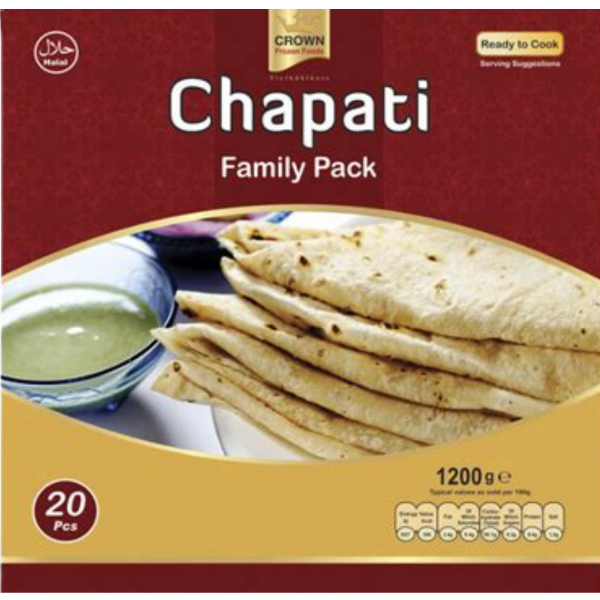Crown Chapati Family - 1.2 Kg (20 Pcs)