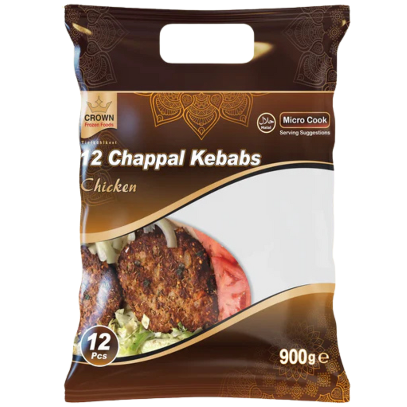 Crown Chappal Kebab Chicken - 900 g
