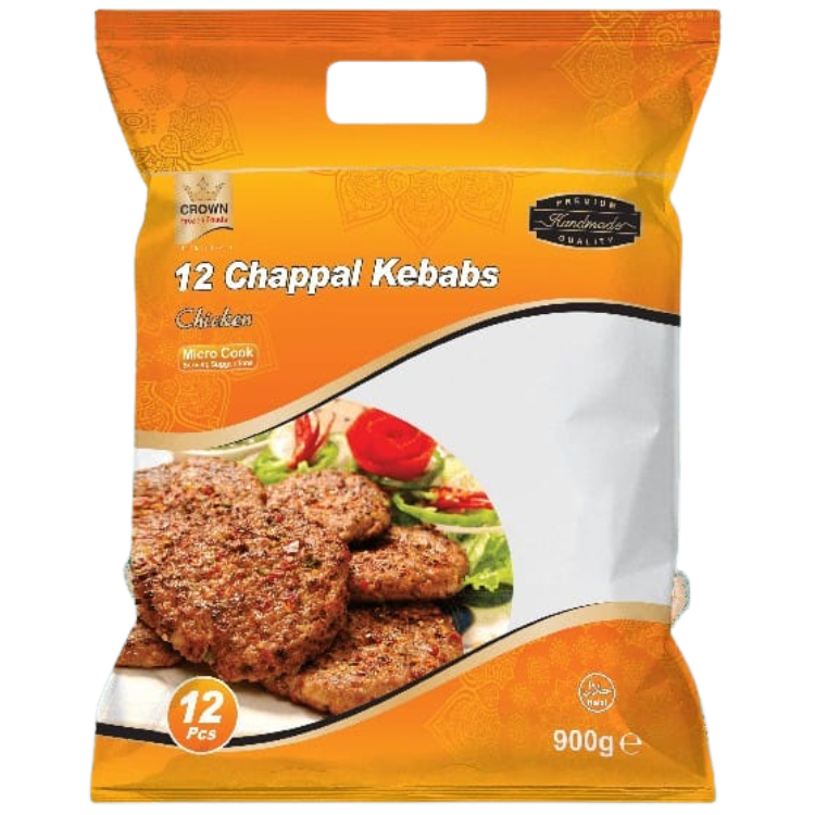 Crown Chappal Kebab Chicken - 900 g