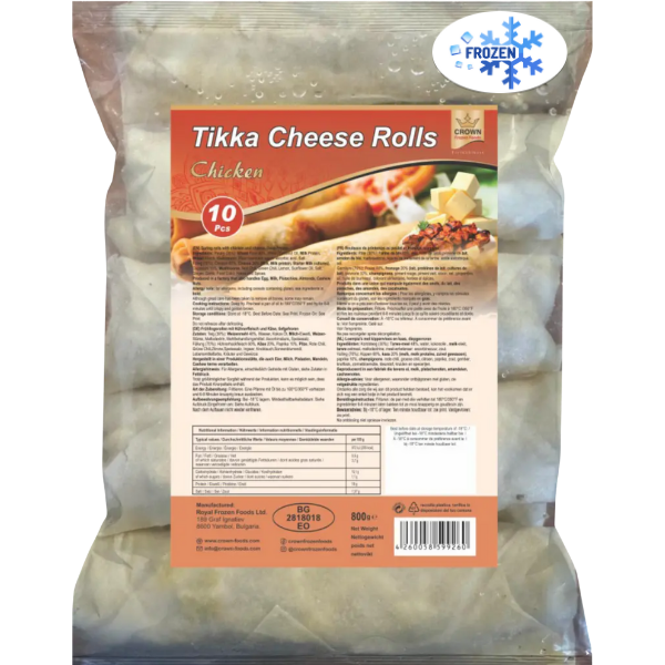Crown Cheese Chicken Rolls Tikka – 600 g (12 Pcs)