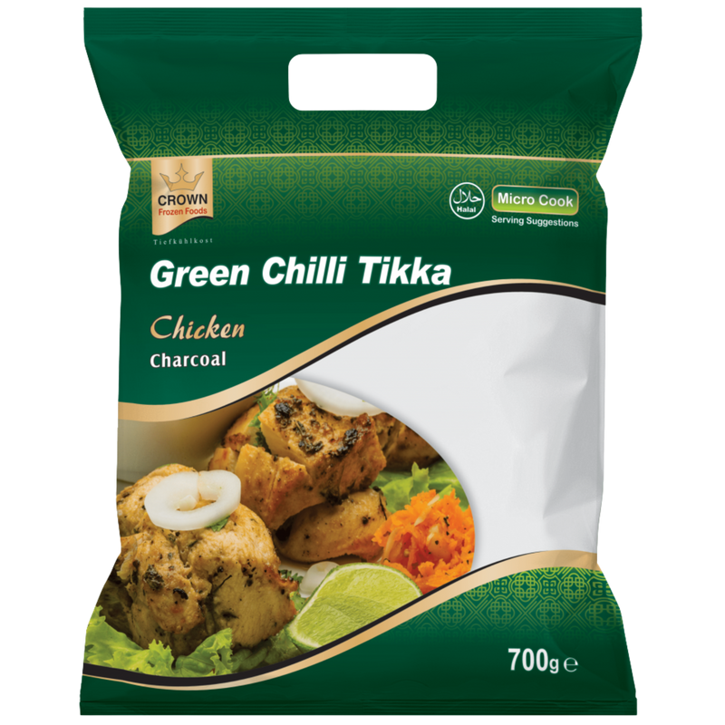 Crown Chicken Green Chilli Tikka - 700 g