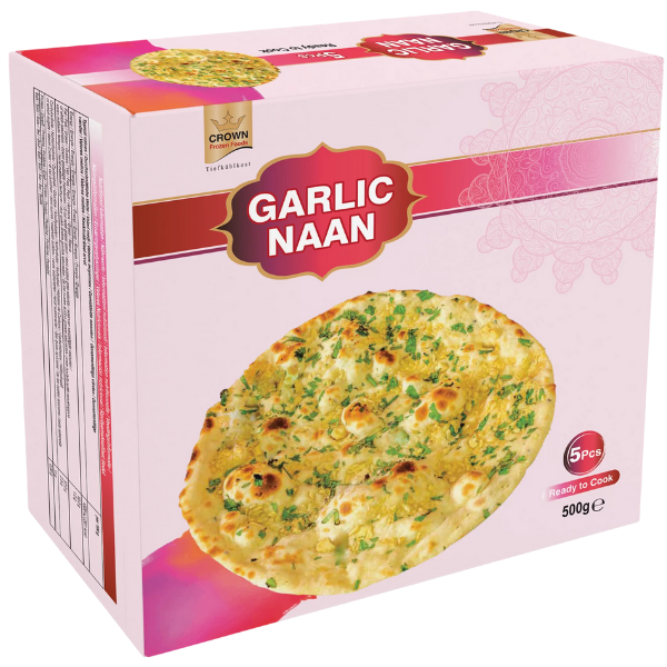 Crown Garlic Naan - 500 g