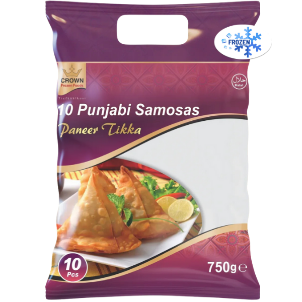 Crown Punjabi Samosas Paneer Tikka - 750 g (10 Pcs)