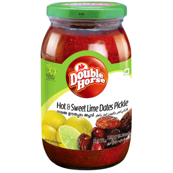 Double Horse Hot & Sweet Date Lime Pickle - 400 g