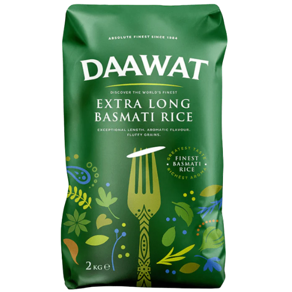 Daawat Extra Long Basmati Rice - 2 kg