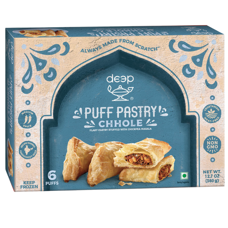 Deep Puff Pastry Chhole – 360 g (6 Puffs)