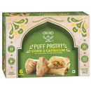 Deep Puff Pastry Corn & Capsicum – 360 g (6 Puffs)