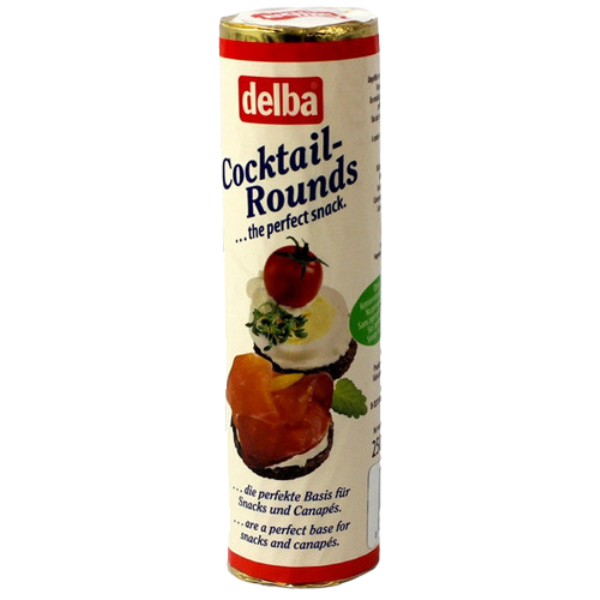Delba Pumpernickel Cocktail Rounds – 250 g