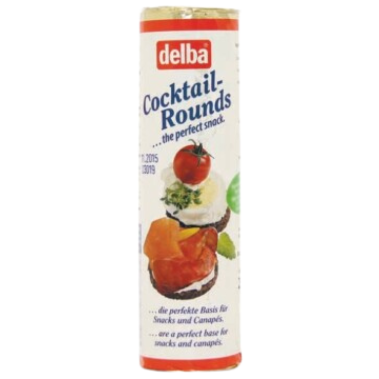 Delba Pumpernickel Cocktail Rounds – 250 g