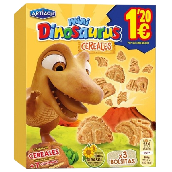 Dinosaurus Mini Cereais Biscuits – 120 g