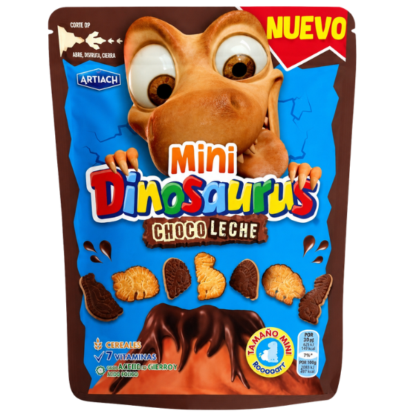 Dinosaurus Mini Choco Biscuits – 120 g