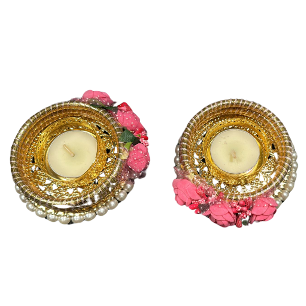 Diwali Diya Gold Round - 1 Pc