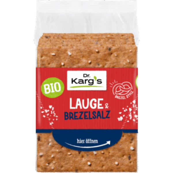 Dr. Karg's Organic Crispbread Pretzel & Sea Salt – 200 g