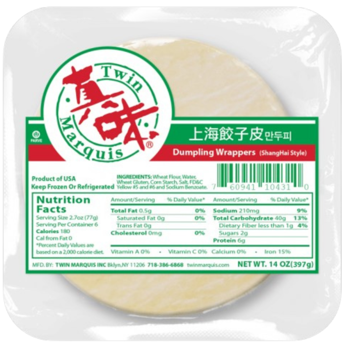Dumpling Wrappers (Shanghai Style) - 397 g