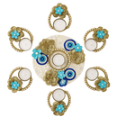 Elegant Tealight Set with Plate - Per Pcs