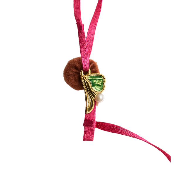 Elegant Pink Thread Rakhi - Per Pcs