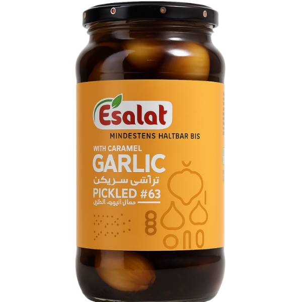 Esalat Pickled Garlic with Caramel – 600 g