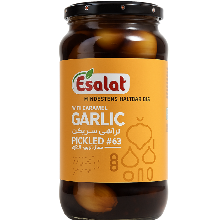 Esalat Pickled Garlic with Caramel – 600 g