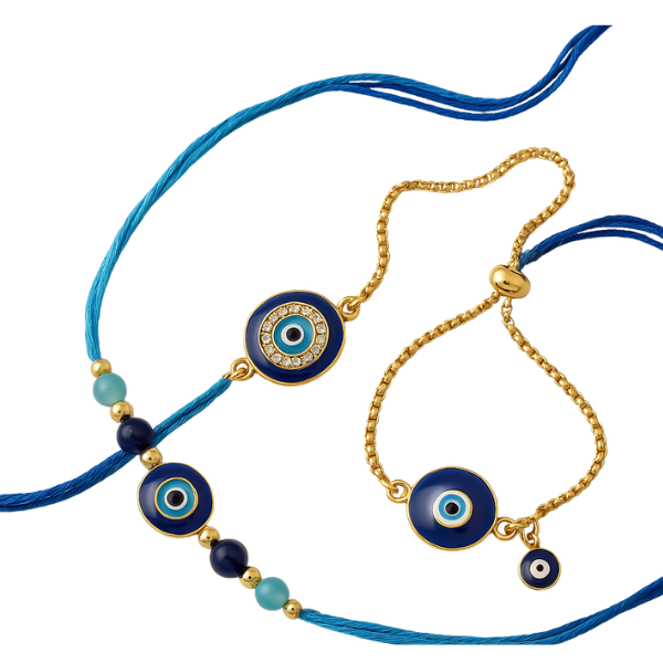 Evil Eye Rakhi - Couple Set